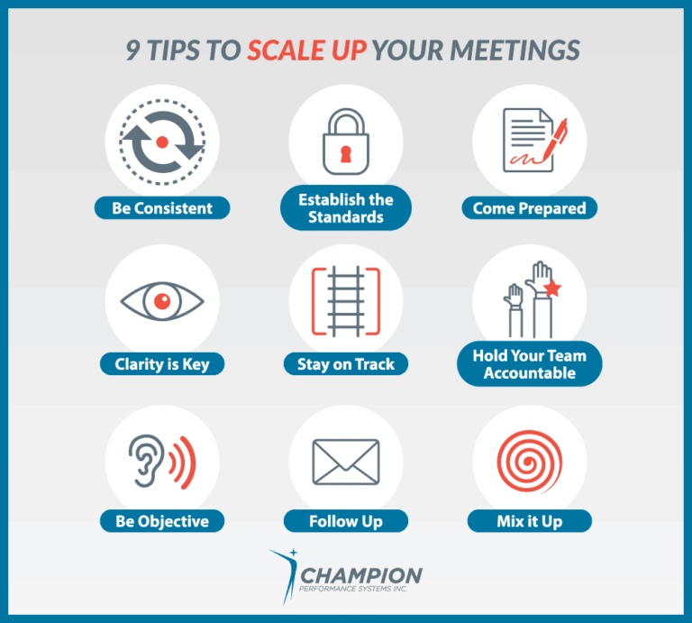 9 Tips for Scaling Up Your Business Meetings | Champion PSI