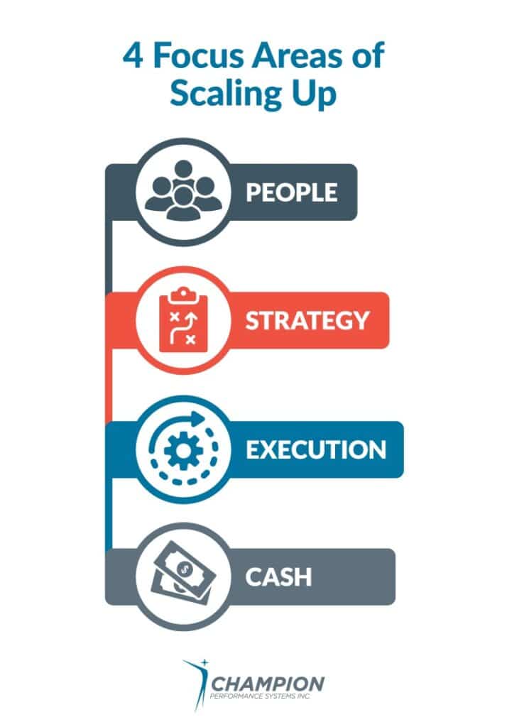 4 focus areas of scaling up